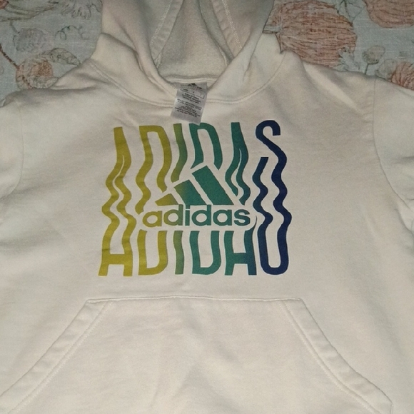 Adidas Youth Hoodie with Gradient Logo Size L - Picture 1 of 5